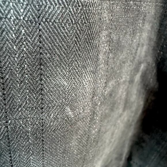 Vintage Engbers Germany Black & Grey Box Pattern 2 Button Cotton Blazer Jacket - Picture 6 of 6